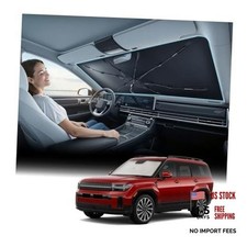 Windshield Sun Shade Umbrella Vinyl Coating Heat Shield For Hyundai Santa Fe