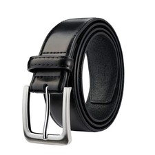 Bighake Men's Genuine Leather Dress Belt, Handmade Leather Jeans Belt for Men