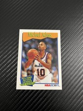 Michael Adams #530 Washington Bullets 1991-92 NBA Hoops basketball card 