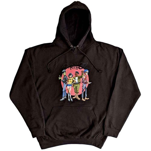 Rock Off officially licensed products Gorillaz Group Circle Rise Layered Long Sleeve T Shirt