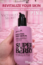 NEW VICTORIA'S SECRET PINK SUPER BERRY BOOSTING BODY SERUM, 6.7 oz