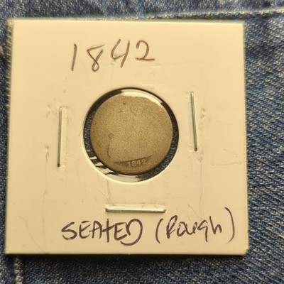 1842 Seated Liberty Half Dime Silver Circulated Business Strike P