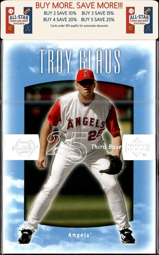2001 Upper Deck Sweet Spot Troy Glaus #1 card