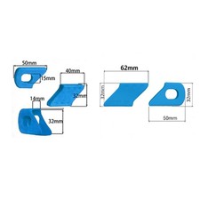 (Blue)4PCS Silicone Bike Crank Protection Sleeve Arm Boots Protector|