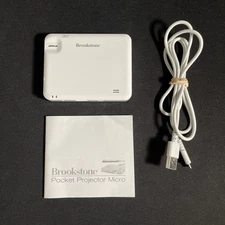 Brookstone Pocket Projector Micro Overhead 15 Lumens Projector Tested 316649