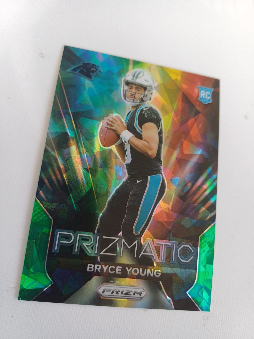 2023 Panini Prizm - Prizmatic Bryce Young #4 Green Ice Prizm (RC)