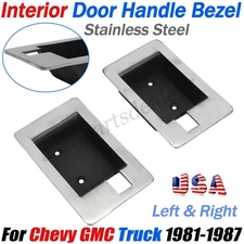 For Chevy GMC Truck Interior Door Handle Trim Bezel 1981 1982 1983 1984 85 86 87