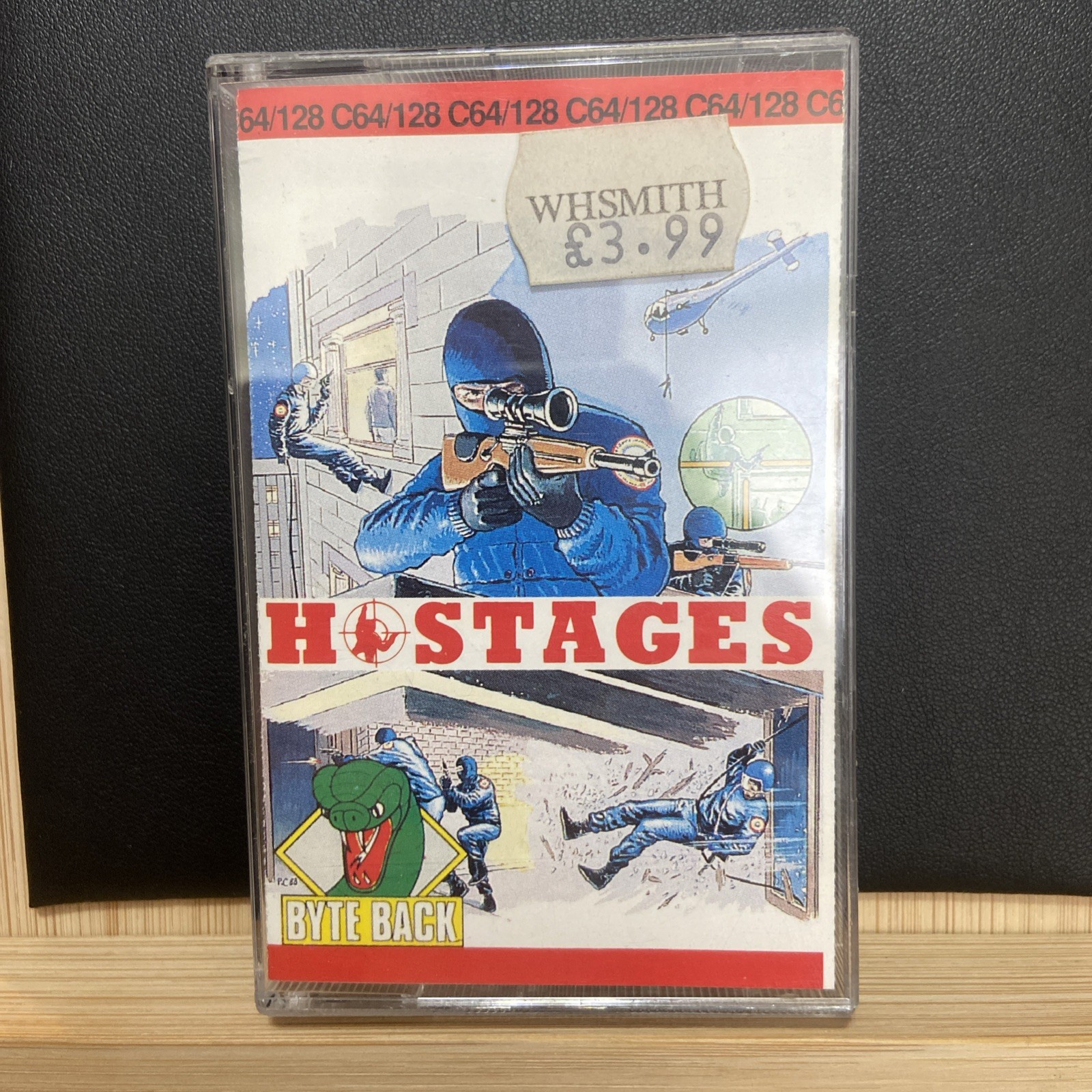 HOSTAGES C64 Commodore 64 / 128 - Cassette - RARE