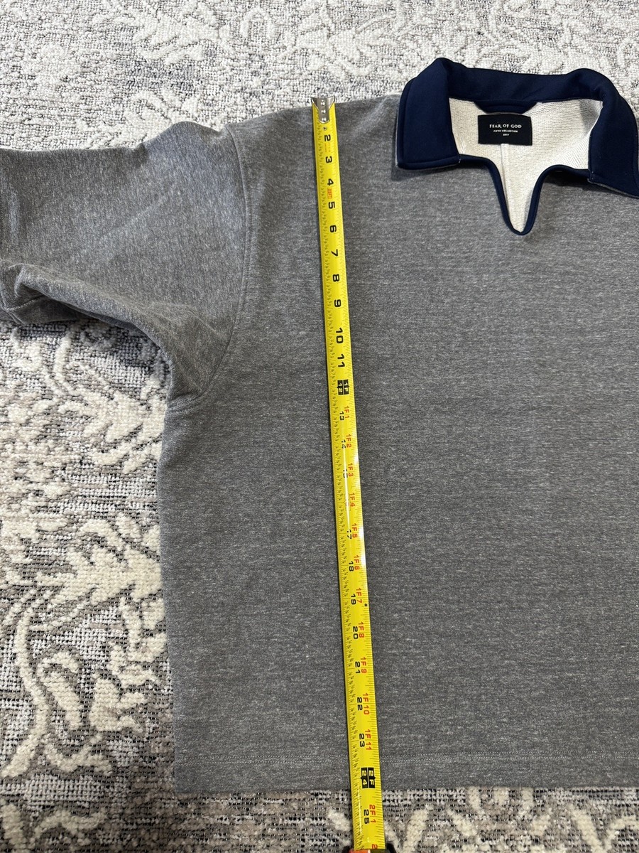 トップス fear of god HEAVY TERRY V-NECK POLO 5th Fear of God Fear of God Fifth 5th Collection Heavy Terry V-Neck