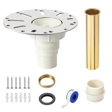 Freestanding Bathtub Drain Rough-in Kit PVC Tub Drain Assembly with Pipe