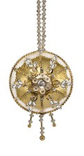 The Cracker Box DIY Christmas Ornamnt Kit The Goddess White Ball with Gold acc