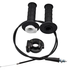 Twist Throttle Accelerator Handle Grips and Cable Set for 7/8 50cc 150cc 250