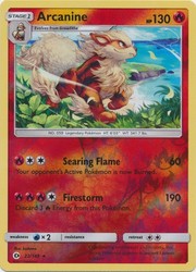 Arcanine 22/149 Sun & Moon Base Set Reverse Holo