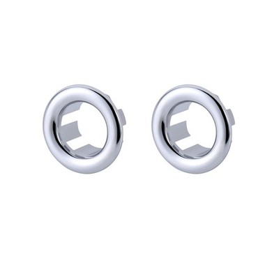 2 Pack Sink Overflow Ring, ARCORA Bathroom Kitchen Sink Basin Trim Overflow C...