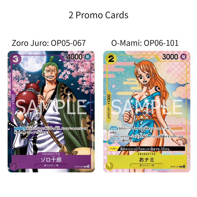 ONE PIECE Card Game 2nd Anniversary Guide Book Promo Cards Zoro
