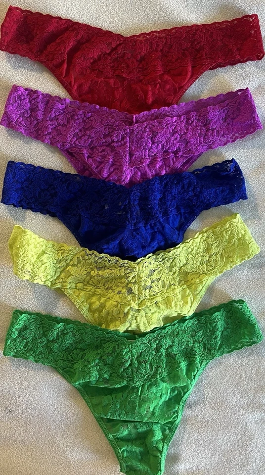 Tanga/cuerda de encaje Hanky Panky Daily tiro bajo talla única Foto 2 de 3