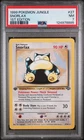1999 POKEMON JUNGLE 1ST EDITION #27 SNORLAX PSA 7
