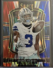 2025 PANINI SELECT GEORGE PICKENS PREMIER LEVEL RED & BLUE SHOCK PRIZM #197