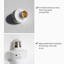 2 Pack Smart Light Socket WiFi Light Bulb Adapter App Control Smart Home Vo YFNA