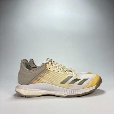 Adidas Crazyflight X 3 White Gold Volleyball Shoes Sneakers CP8901 Womens Size 9