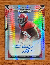 Isaiah Buggs 2019 Prizm Draft Rookie Autograph Prizms Hyper 24/75 Steelers