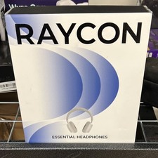 Raycon Essential Headphones White Headband Over-Ear Balanced Sound Comfortable