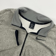 Nike Pullover Mens Large Gray Dri Fit Therma Performance 1/4 Zip Athleisure