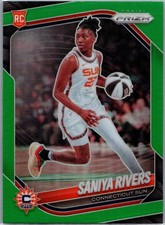 2025 Panini Prizm WNBA #131 Saniya Rivers Green Prizm