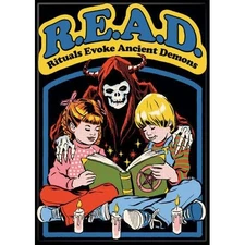 STEVEN RHODES R.E.A.D RITUALS EVOKE ANCIENT DEMONS MAGNET 2.5” X 3.5” NEW
