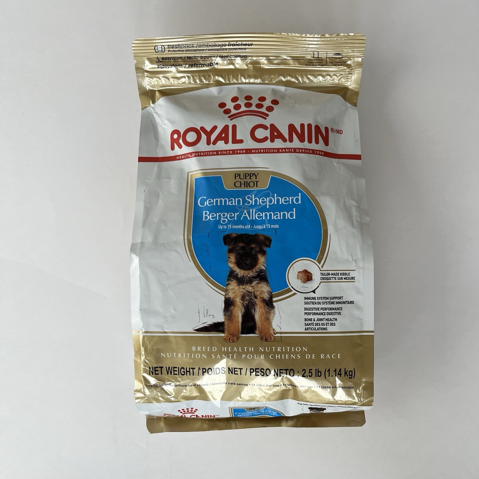 Royal Canin German Shepherd Puppy Dry Dog Food, 2.5 lb Expires March 2027