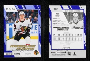 2023-24 O-Pee-Chee Marquee Rookie Blue Border Connor Bedard #582 Rookie RC