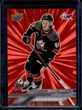 2024-25 Upper Deck CHL #359 Braidy Wassilyn Star Rookie Outburst Red #/25