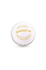 SG Shield 30 Water Proof Cricket Leather Ball (White) Pack Of 12 Four-Piece Ball