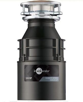 InSinkErator Badger 5XP Garbage Disposal, Badger Series 3/4 HP Continuous...