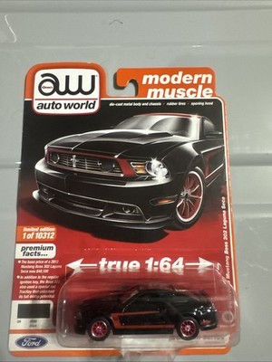 Auto World 1 64 Scale Modern Muscle Metallic Red 2017 Ford Mustang GT 64112