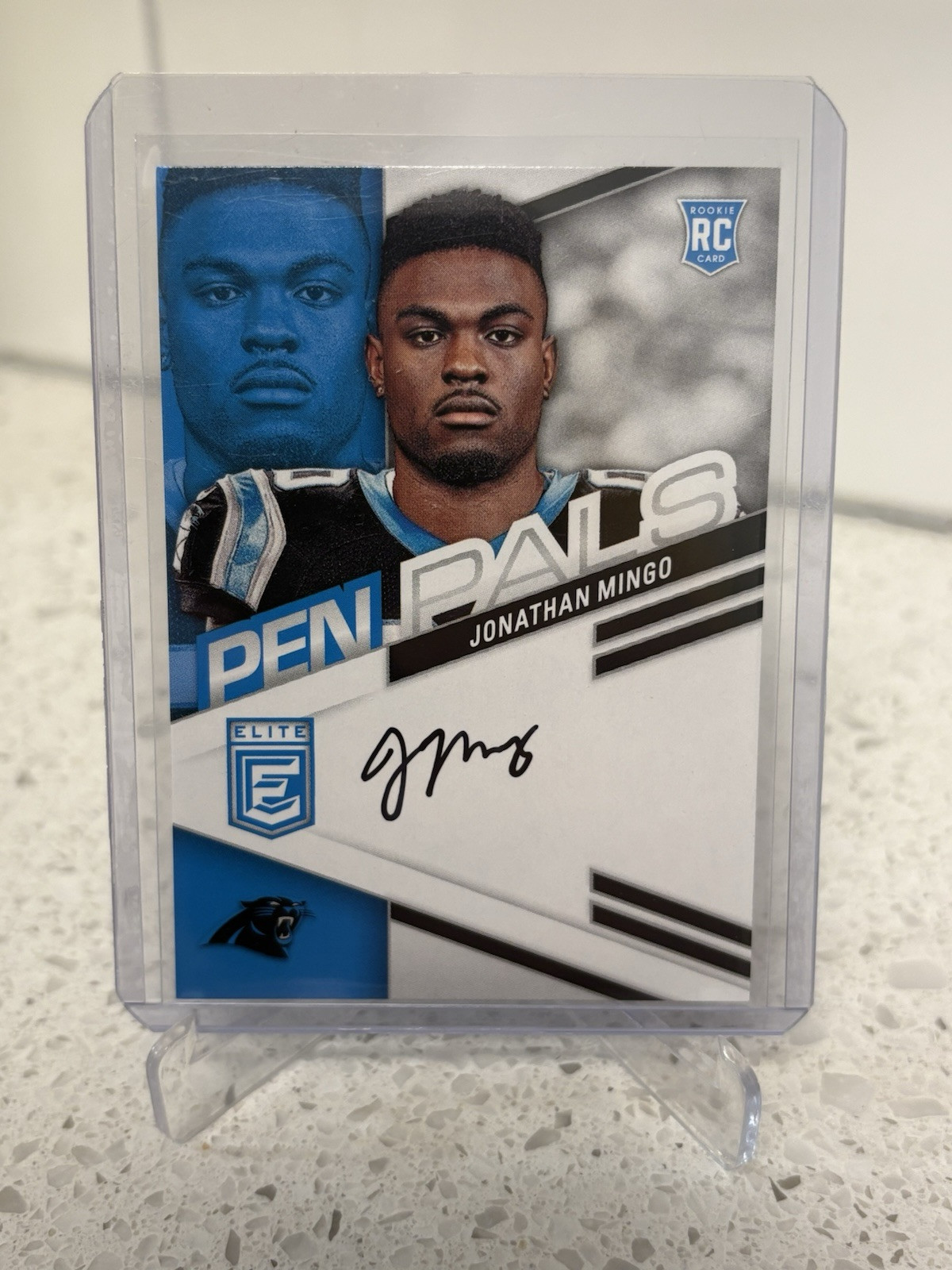 2023 Panini Donruss Elite - Pen Pals #PPJMI Jonathan Mingo Panthers On Card Auto