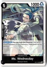 Ms. Wednesday OP14-083 Uncommon The Azure Sea's Seven One Piece Near Mint