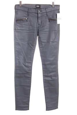 HUDSON Stretch Jeans Damen Jeans Gr. DE 36 dunkelgrau Biker-Look