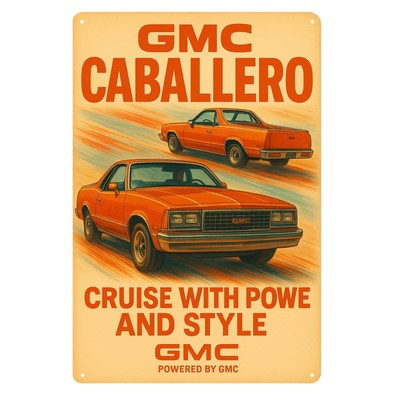 GMC Caballero Auto Metall Poster - Blechschild - Größe: 20 x 30 cm