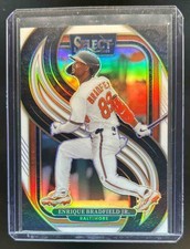2025 Panini Select Enrique Bradfield Jr. Premier White Prizm #/99 Orioles
