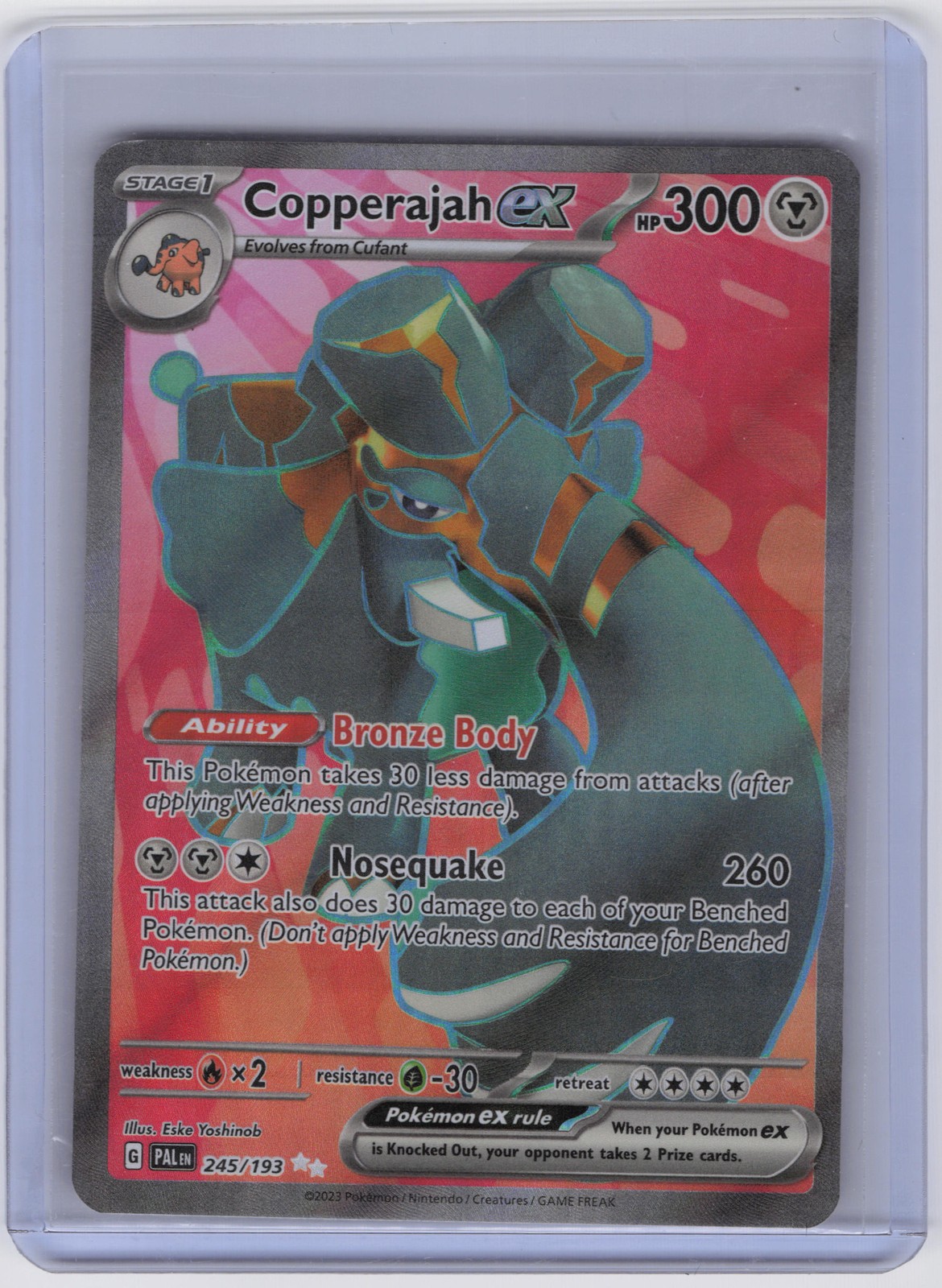 Copperajah ex - Ultra Rare SV02: Paldea Evolved 245/193 NM