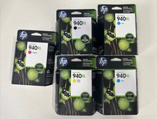 Genuine NEW HP 940XL Lot Of 5 Ink Cartridge Past Expiration Mixed Colors