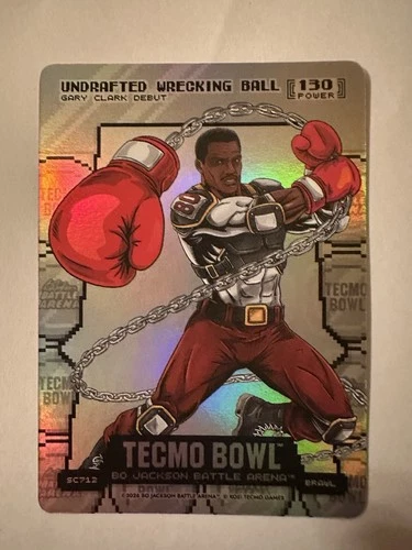 Bo Jackson Battle Arena Tecmo Bowl UNDRAFTED WRECKING BALL Clark Silver Coin