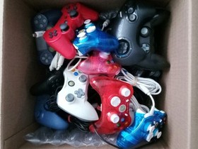Lot of 20 Mixed Controllers Playstation PS3 Sega Saturn Xbox 360 Parts Repair