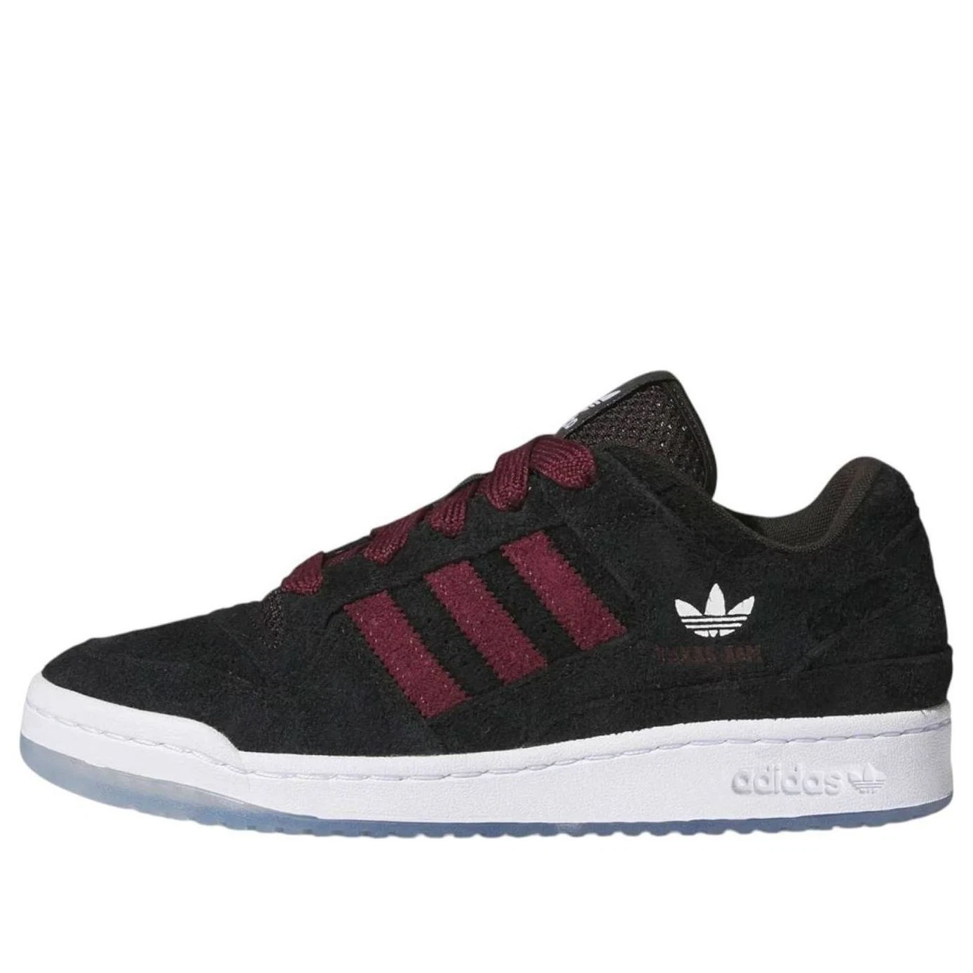 Adidas Forum Low Texas A&M Black Burgundy/ Size: Men US 9 / Women US 10