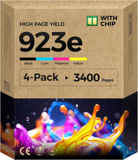 923XL Ink Cartridges Replacement for HP 923XL 923E 923 Ink cartridges Combo Pack