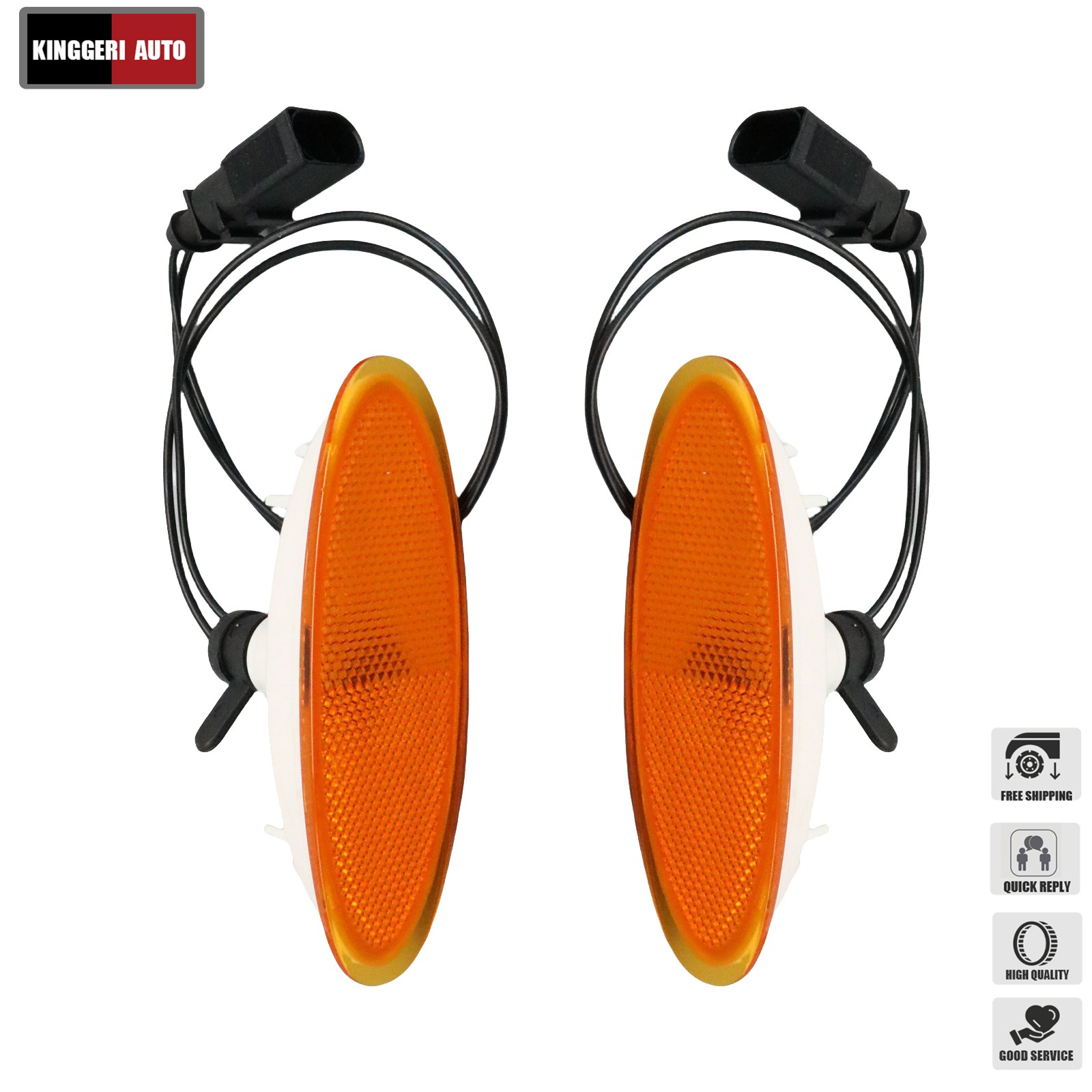 2Pcs Front Bumper Side Marker Light Lamp for Bentley Gt Gtc Flying Spur