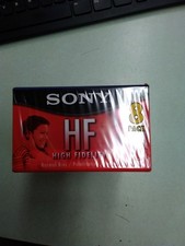 SEALED SONY 8 PACK HF HIGH FIDELITY 90 MIN NORMAL BIAS AUDIO CASSETTE TAPES