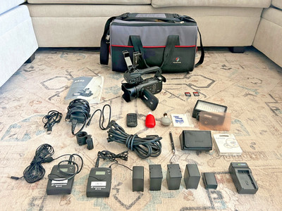 Canon XA10 HD Professional Video Camera + Wireless Lav + Tons of Accessories!!!