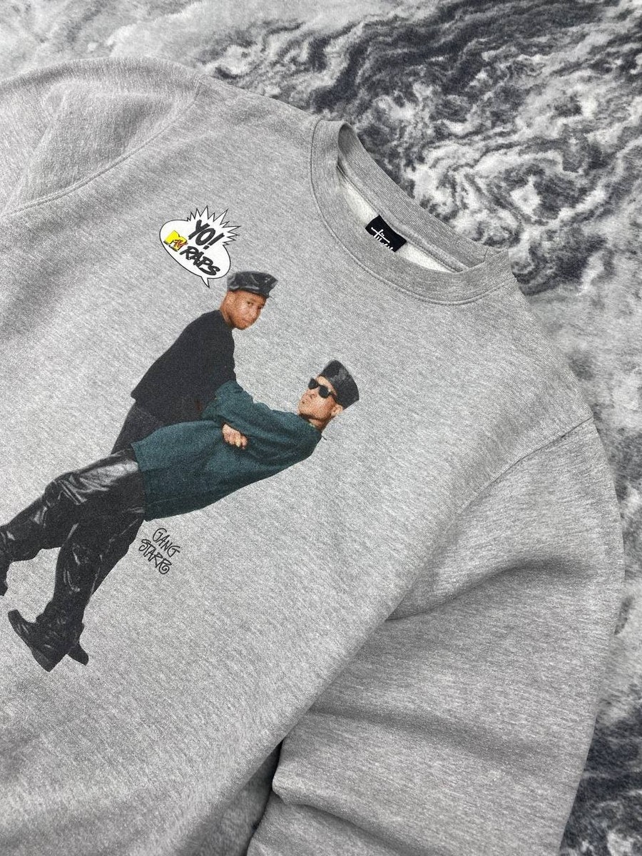 Vintage Stussy x MTV Yo Raps Sweatshirt Men Size M Gray | eBay